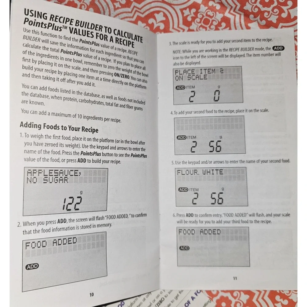 Weight Watchers Electronic Food Scale with Points Plus Values